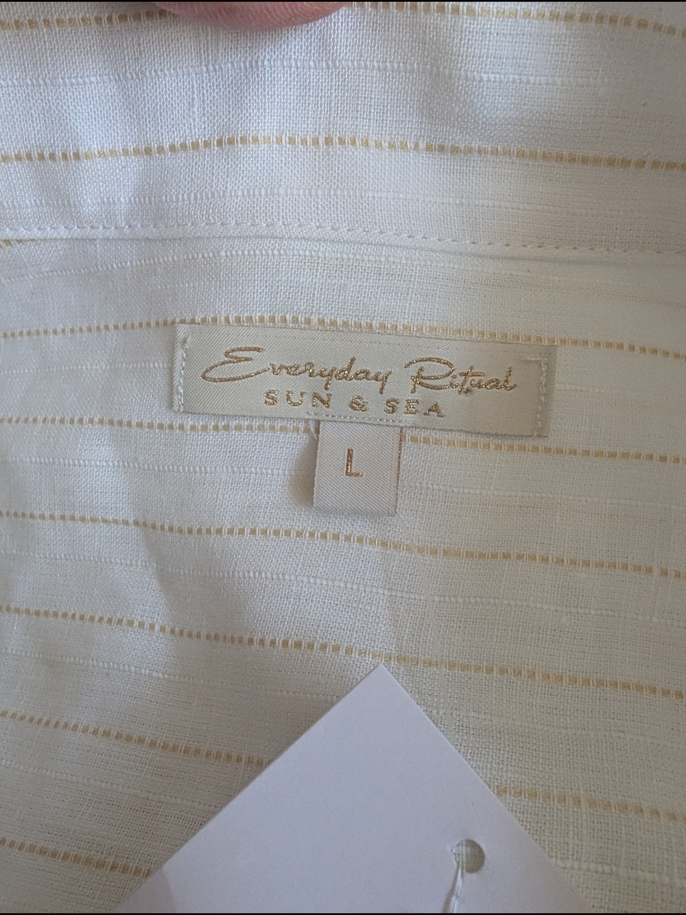 Everyday Ritual Gemma Romper in Casablanca Linen Jumpsuit - Picture 13 of 13